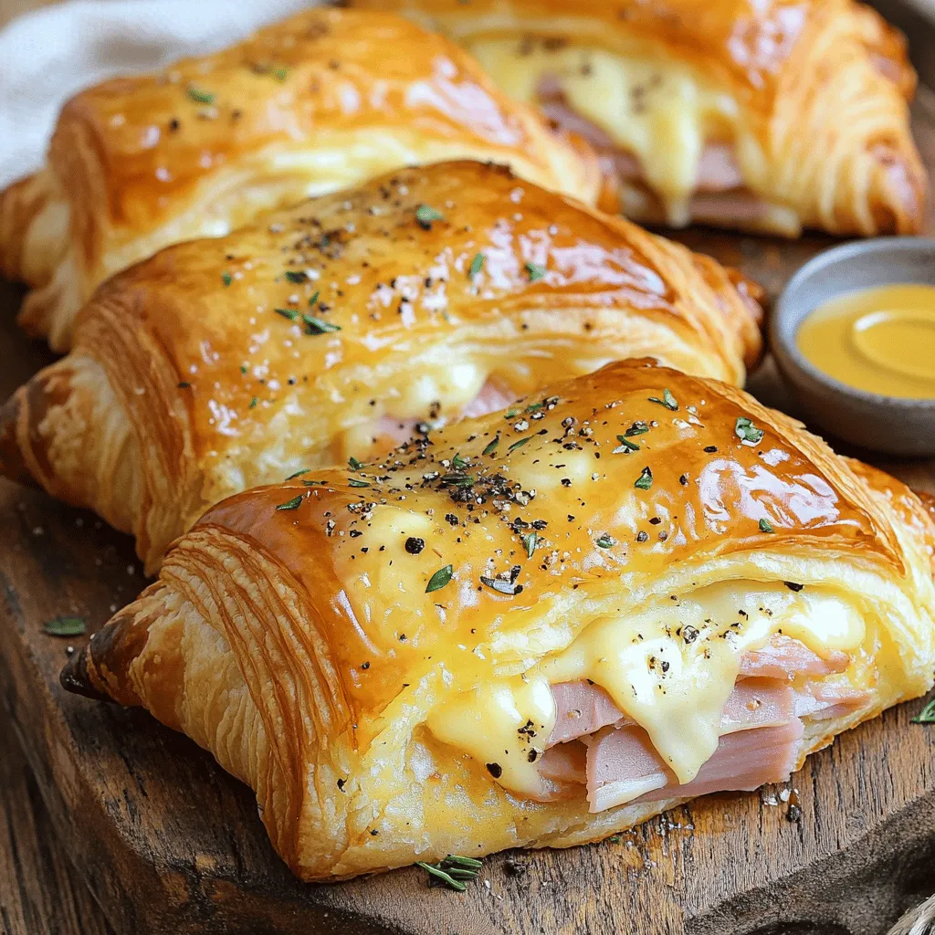 Um leckere gebackene Schinken-Käse-Croissants zu machen, brauchen wir einige einfache Zutaten. Hier sind die Hauptzutaten, die du benötigst: