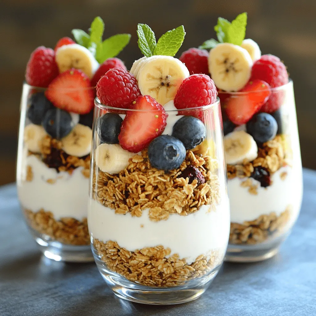 Einfaches Griechisches Joghurt Parfait Rezept