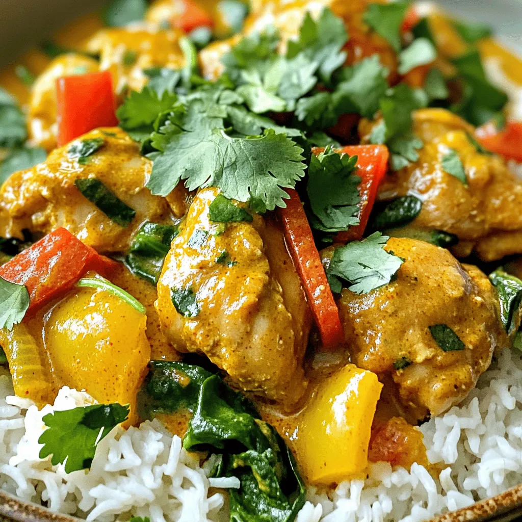 Easy Coconut Curry Chicken Schnelles und köstliches Rezept