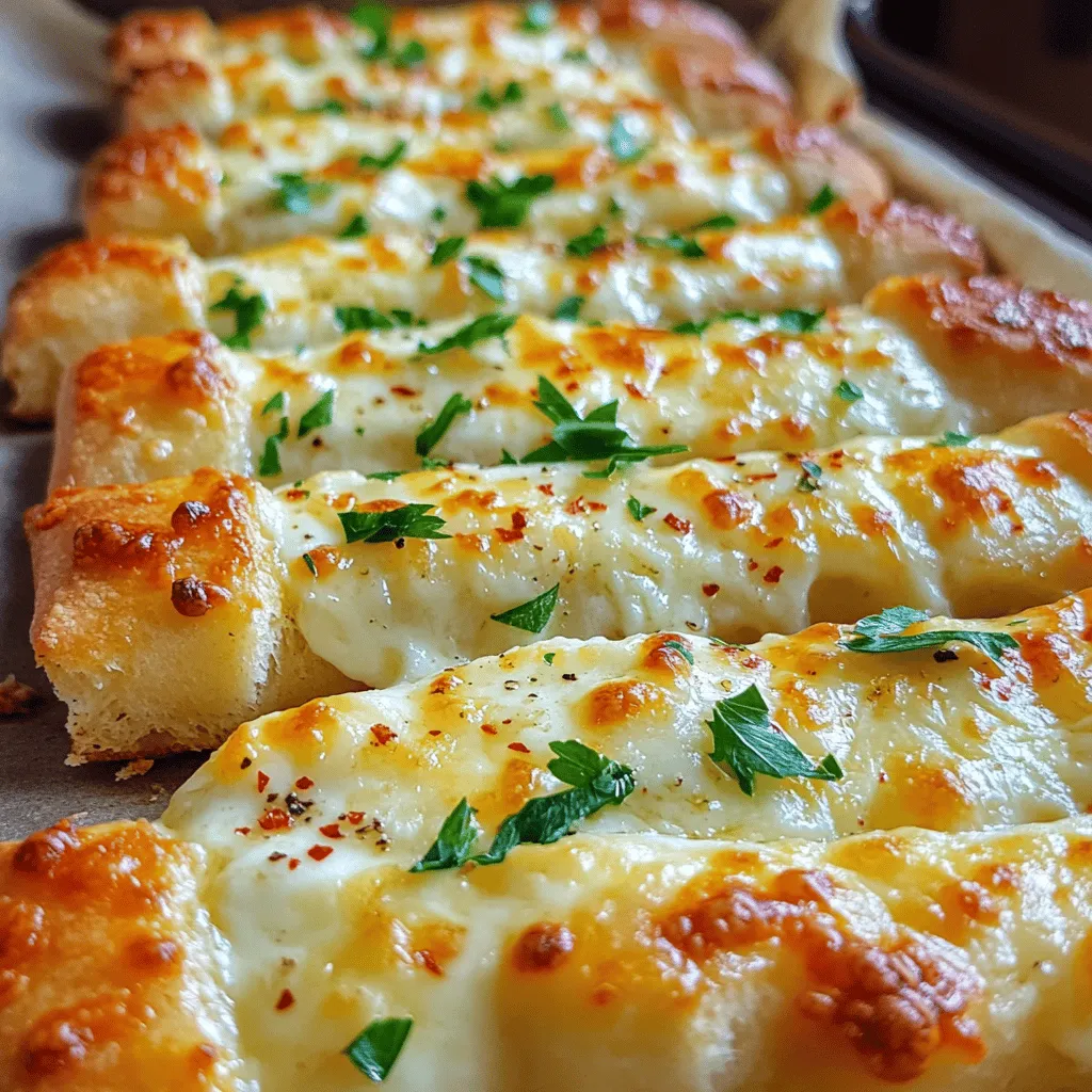 Cheesy Garlic Breadsticks Einfach und Lecker Zubereiten
