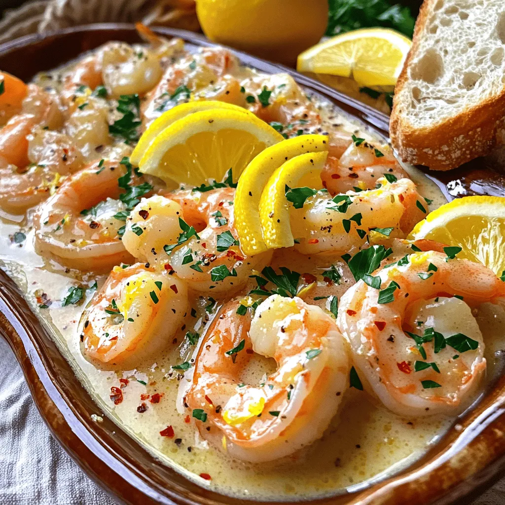 Zitronen-Knoblauch-Butter-Garnelen Einfaches Rezept