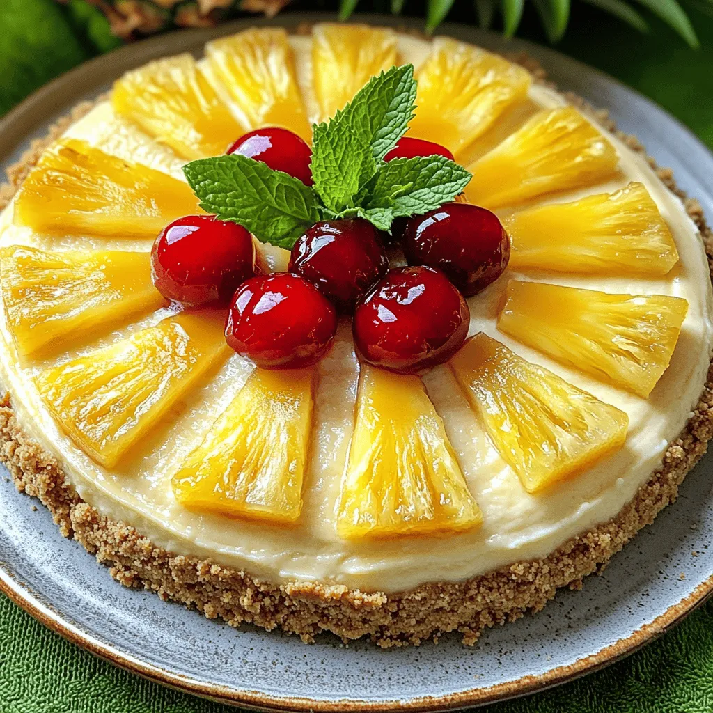 Pineapple Upside-Down Cheesecake Köstlicher Genuss