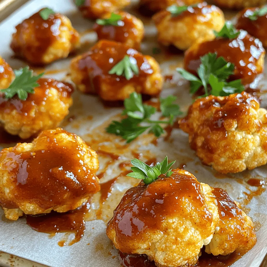 BBQ Blumenkohl-Wings Knusprig und Lecker Rezept