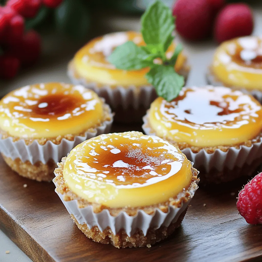 Mini Crème Brûlée Cheesecakes Köstlich und Einfach