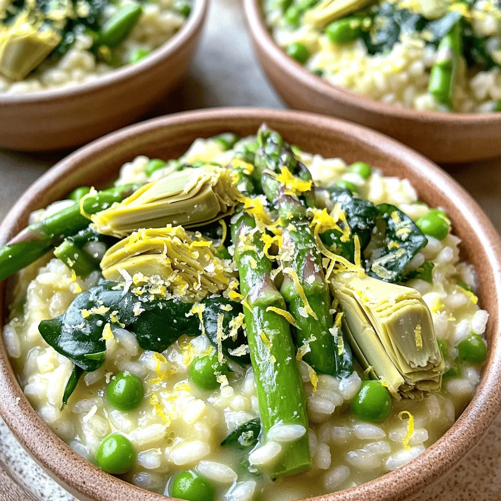 One-Pot Spring Veggie Risotto Gesund und Einfach Kochen