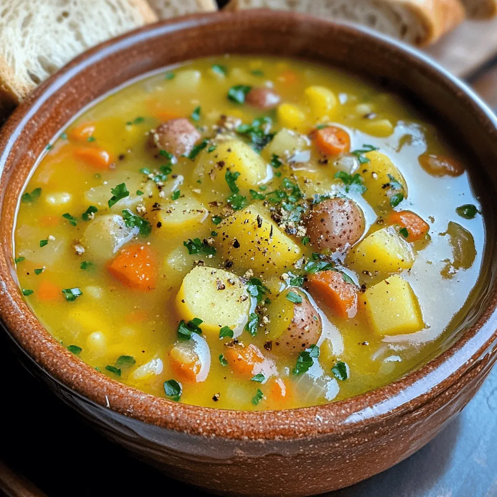 Irische Speck, Kohl und Kartoffelsuppe Einfaches Rezept