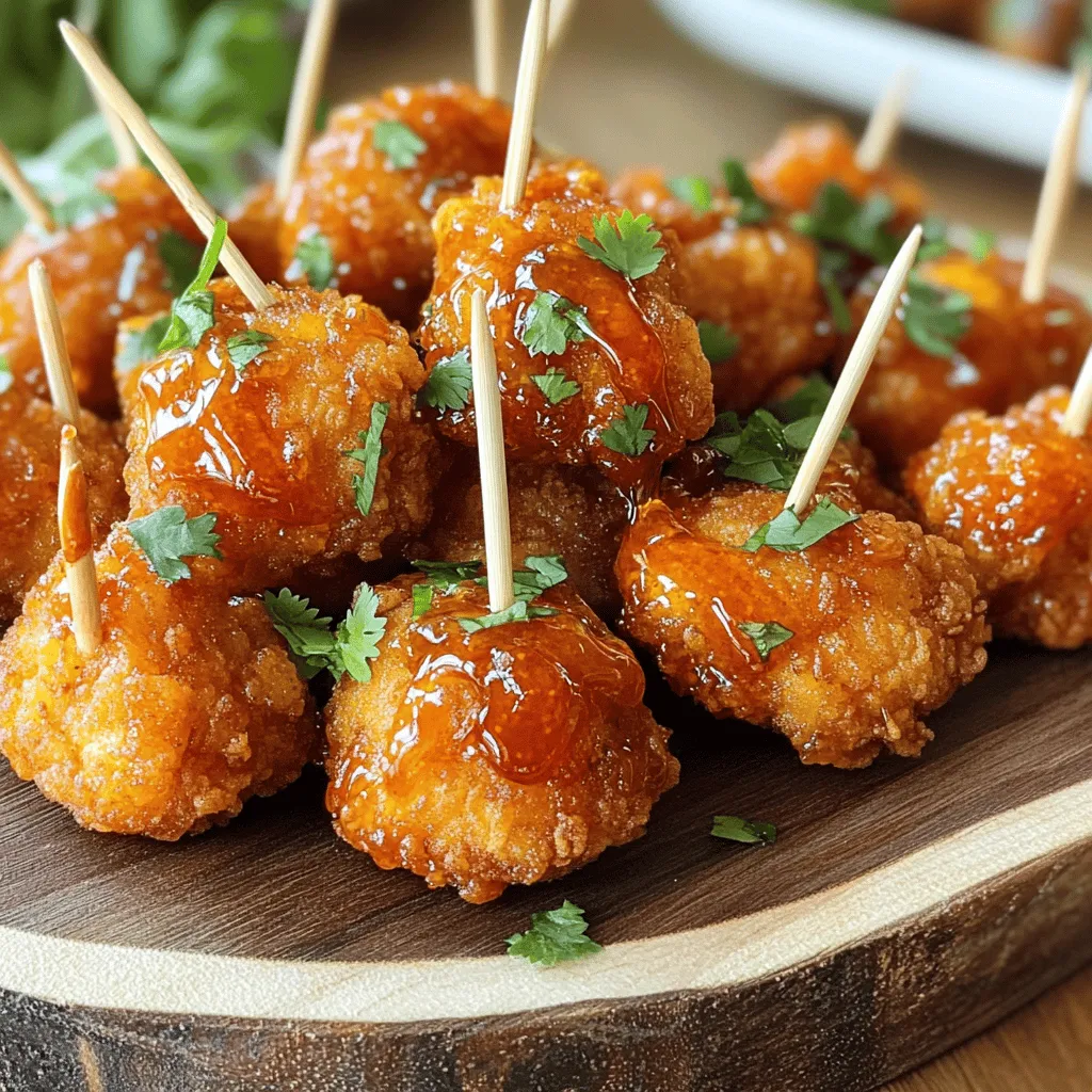Crispy Sriracha Honey Chicken Bites für jeden Anlass