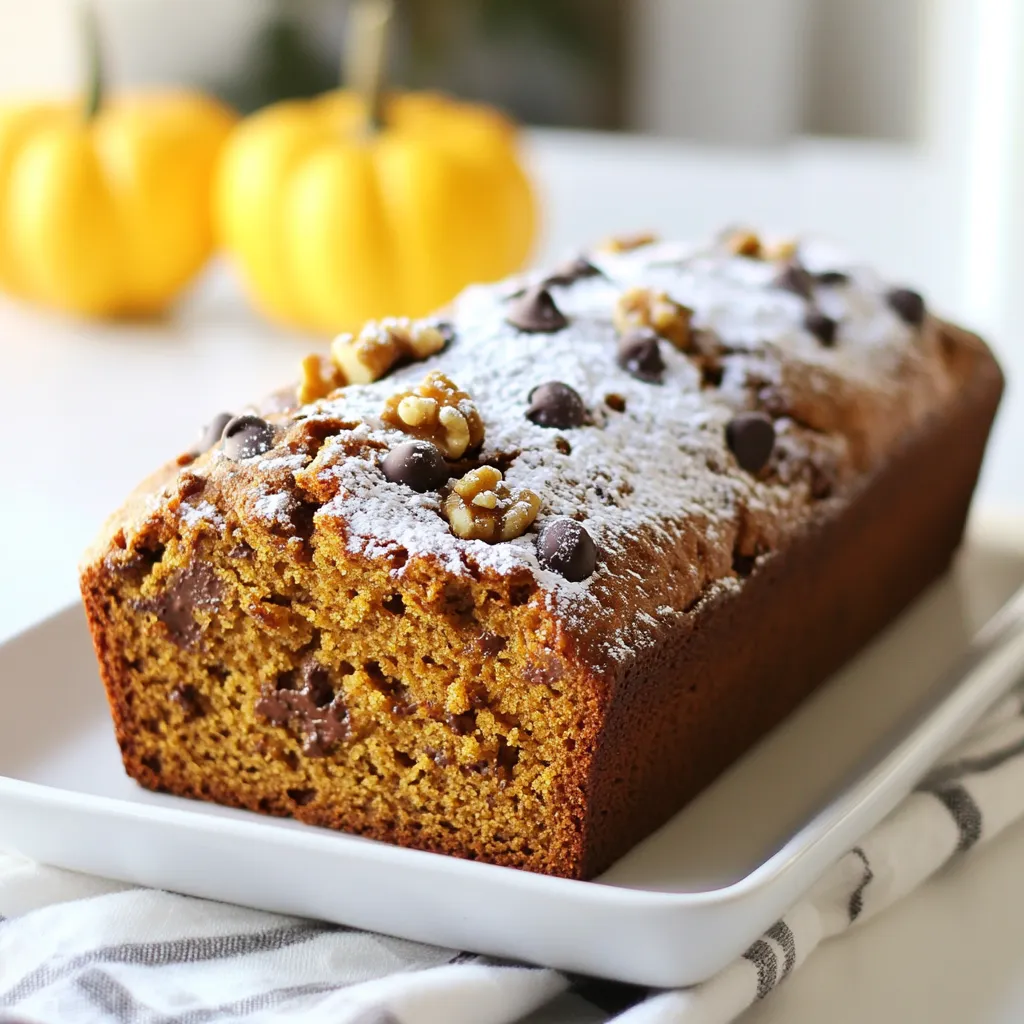 Schokoladenstückchen Kürbisbrot Einfaches Rezept