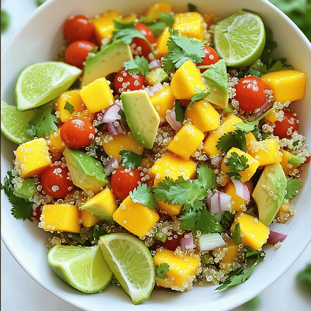 Mango Avocado Quinoa Salad Nährstoffreiche Frische