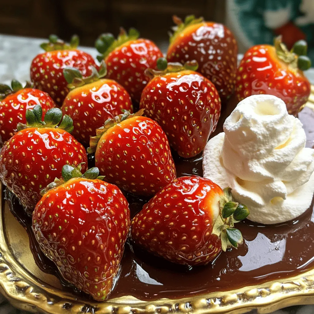 Kandierte Erdbeeren Köstliches Rezept für Naschkatzen