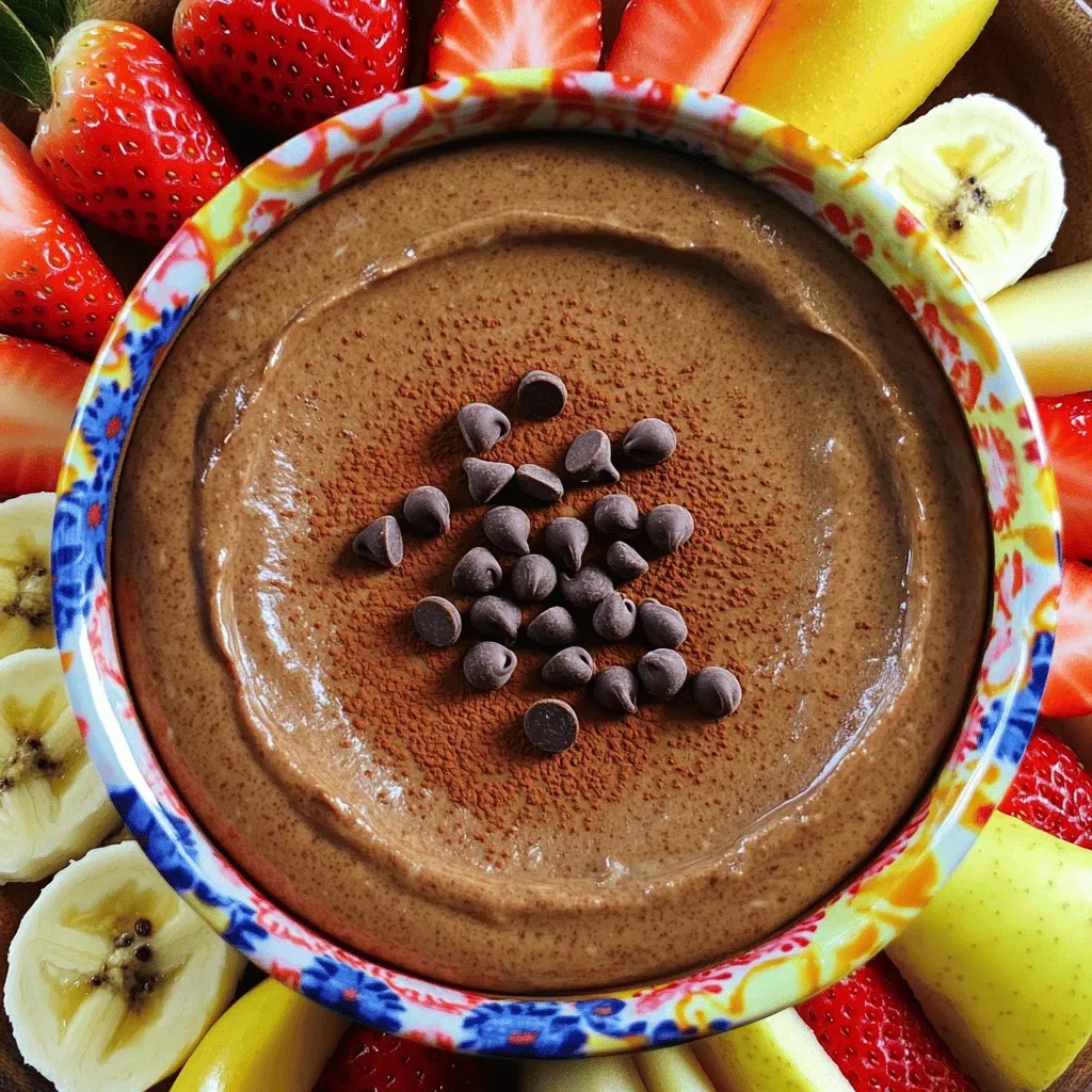 High-Protein Brownie Batter Greek Yogurt Dip lecker