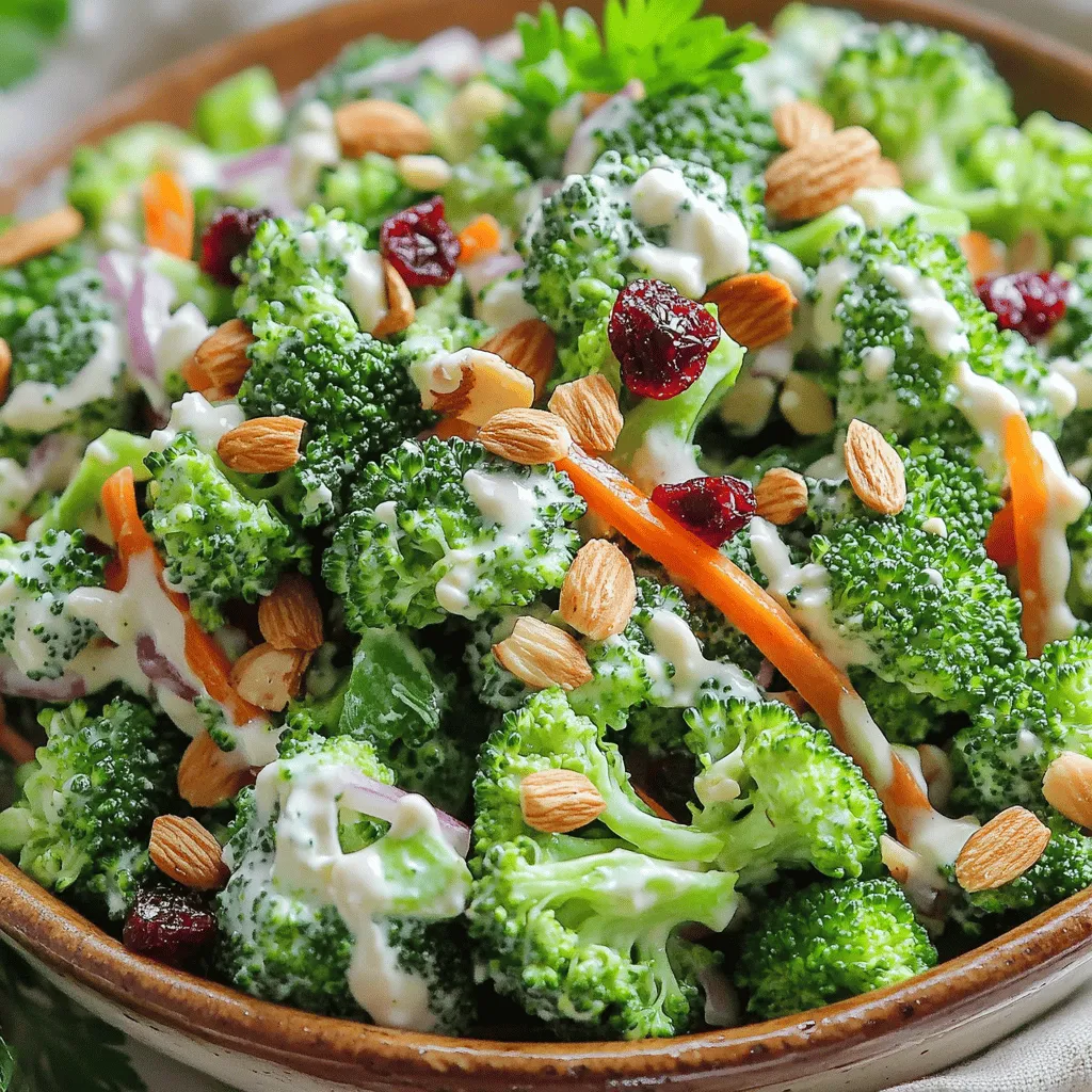 Broccoli Salad with Creamy Dressing Gesunde Wahl