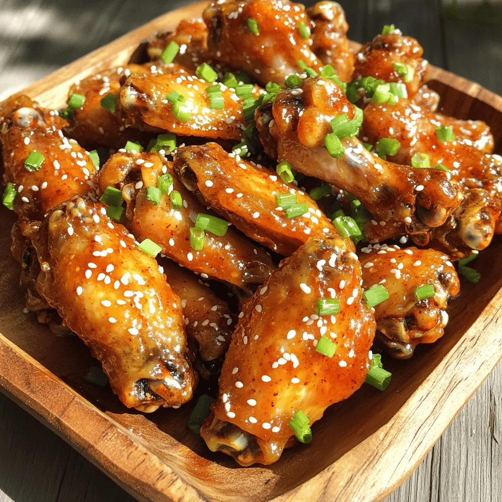 Spicy Honey Garlic Wings Einfaches und köstliches Rezept