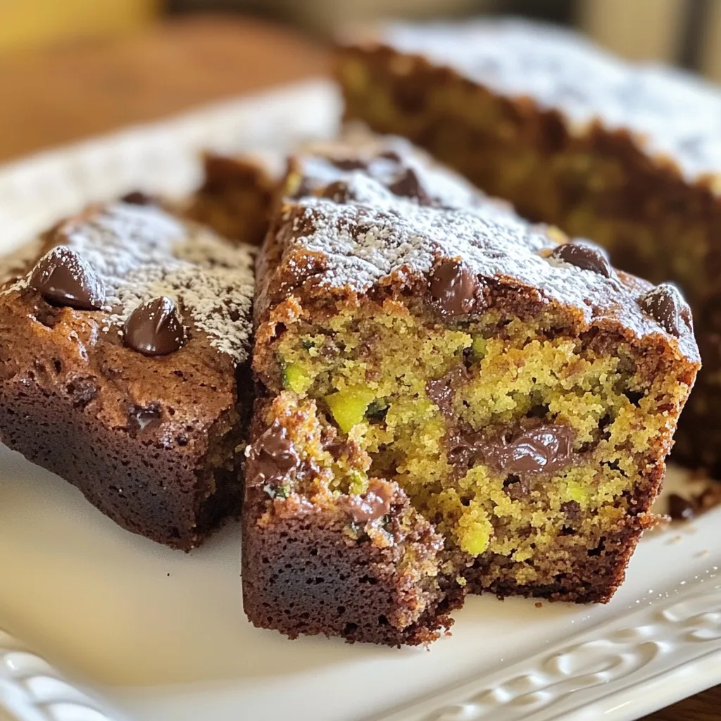 Schokoladenstückchen-Zucchinibrot saftig und lecker