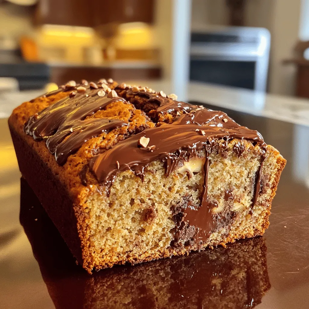 Nutella Swirl Banana Bread Einfach und Lecker Rezept