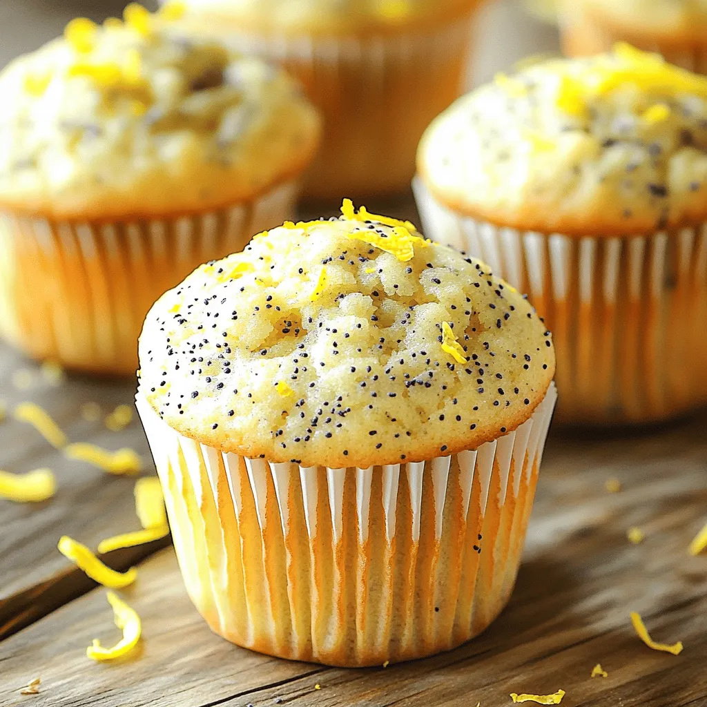 Zitrone Mohn Muffins Einfach und Lecker Rezept