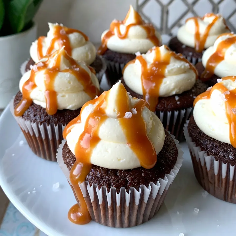 Leckere Chocolate Salted Caramel Cupcakes backen