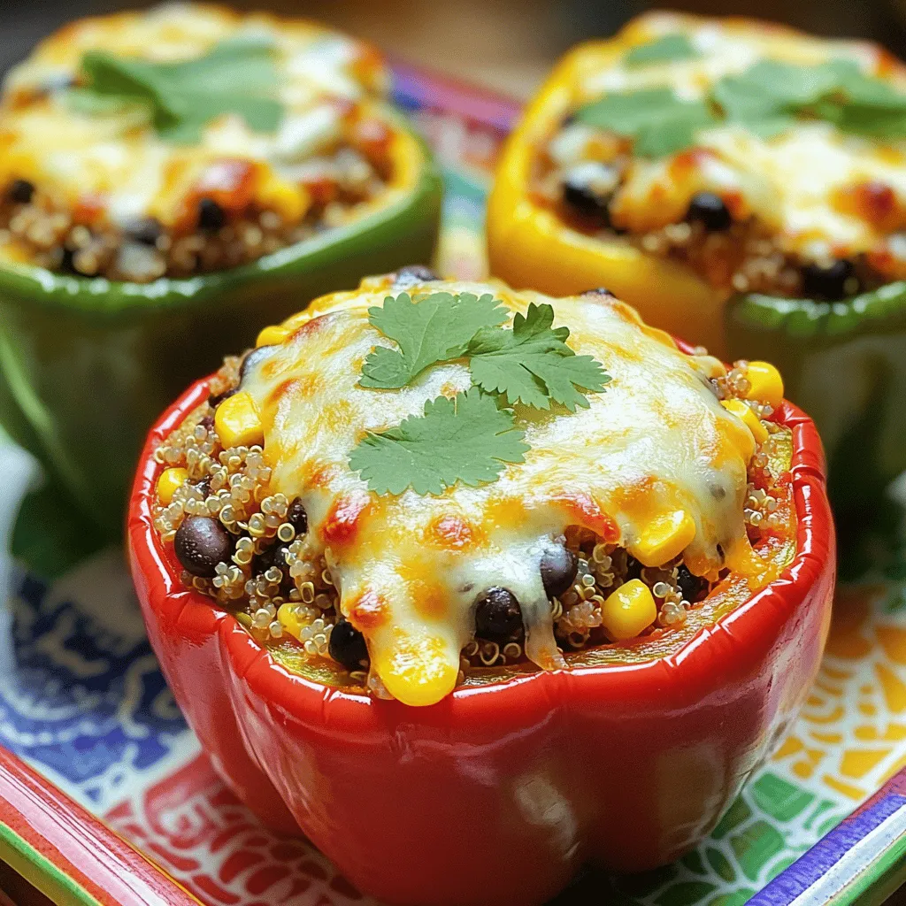 Klassische gefüllte Paprika Einfaches und köstliches Gericht