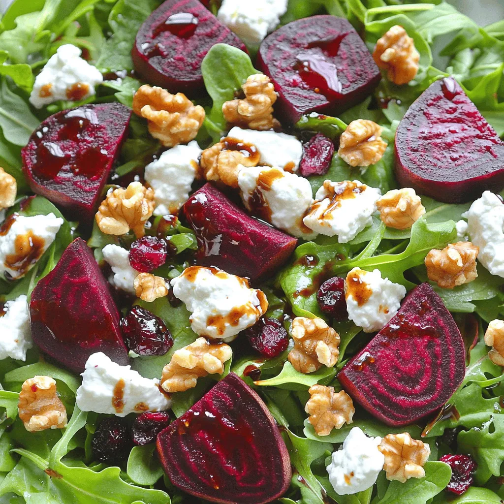 Roasted Beet Goat Cheese Salad Köstlich und Frisch