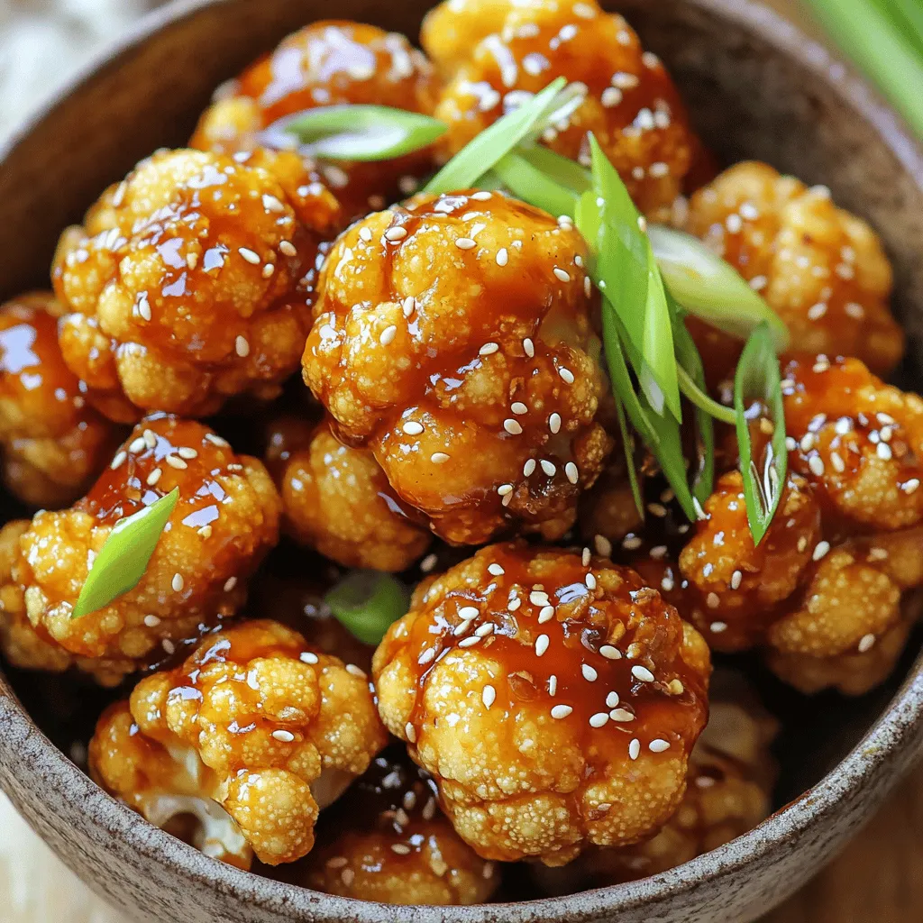 Knusprige Air Fryer Teriyaki Blumenkohl Bissen