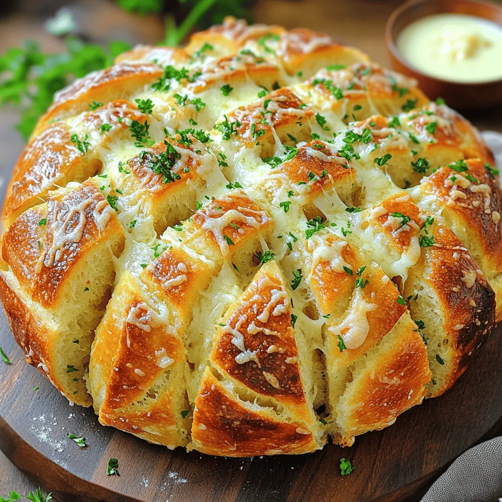 Garlic Parmesan Pull-Apart Bread Rezept Einfach und Schnell