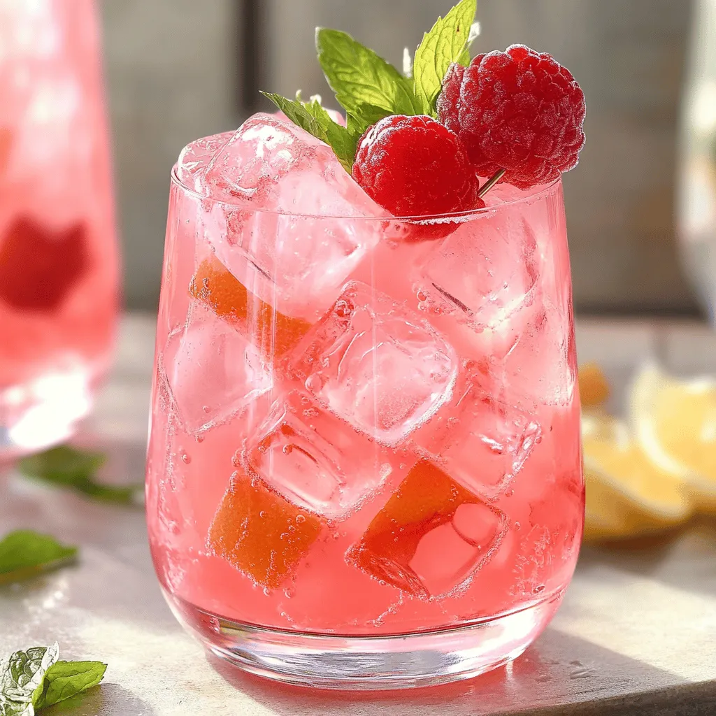 Um geschlagene pinke Limonade zu machen, benötigen Sie einige frische Zutaten. Die Hauptzutaten sind frischer Zitronensaft, Zucker, Wasser und Himbeeren. Diese Zutaten für pinke Limonade geben der Limonade einen tollen Geschmack und eine schöne Farbe.