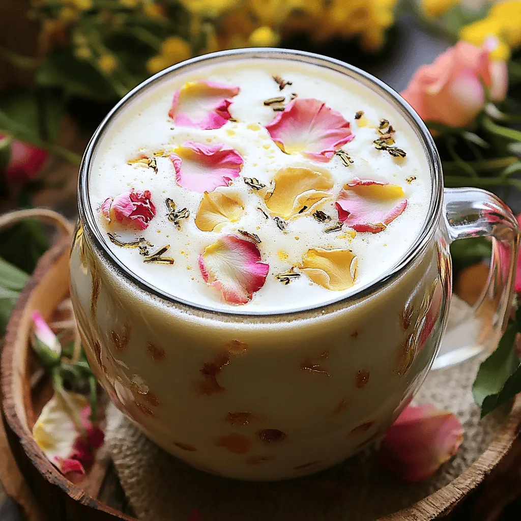 Vanille-Rosen-Tee-Latte köstlich selbst zubereiten