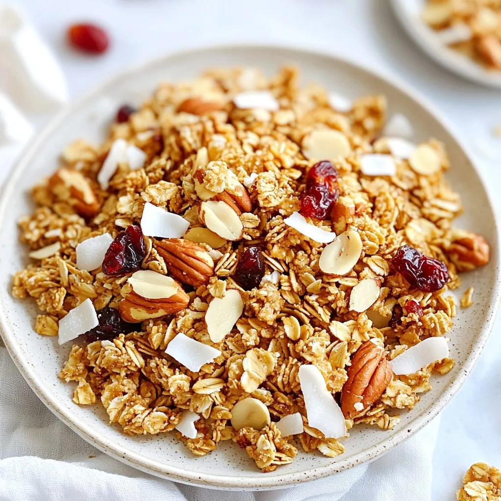 Maple Pecan Granola Knusprig und Einfach Zubereiten