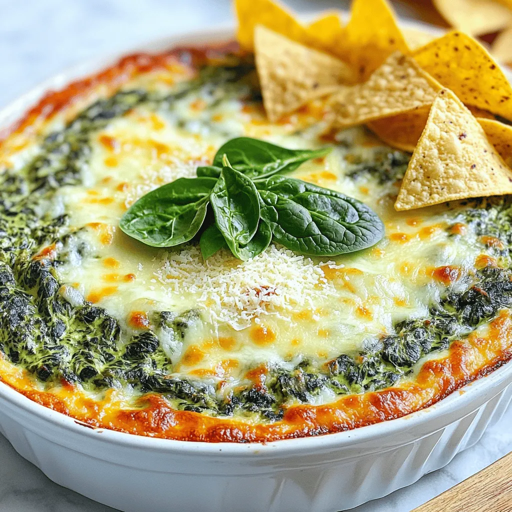Käseüberbackener Spinat-Dip Cremig und Köstlich