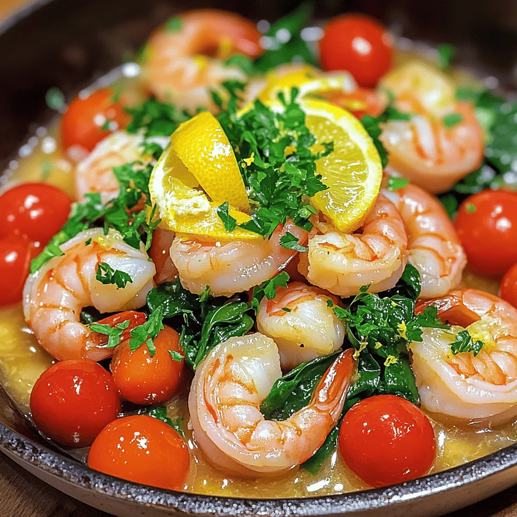 Einfaches One-Pan Lemon Garlic Shrimp Rezept