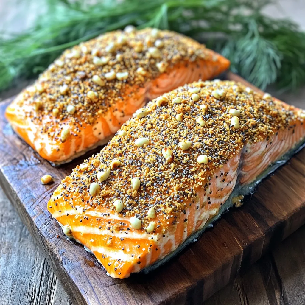 Air Fryer Everything Bagel Salmon Köstliches Abendessen