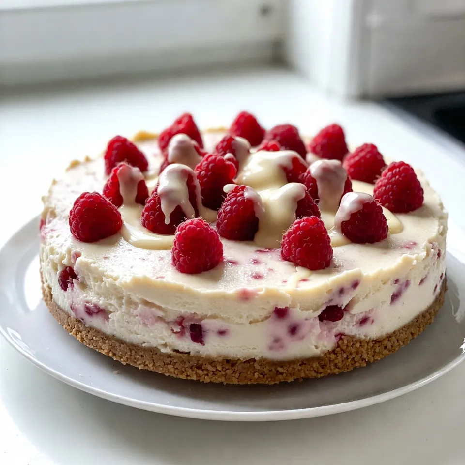 Raspberry White Chocolate Cheesecake Einfaches Rezept