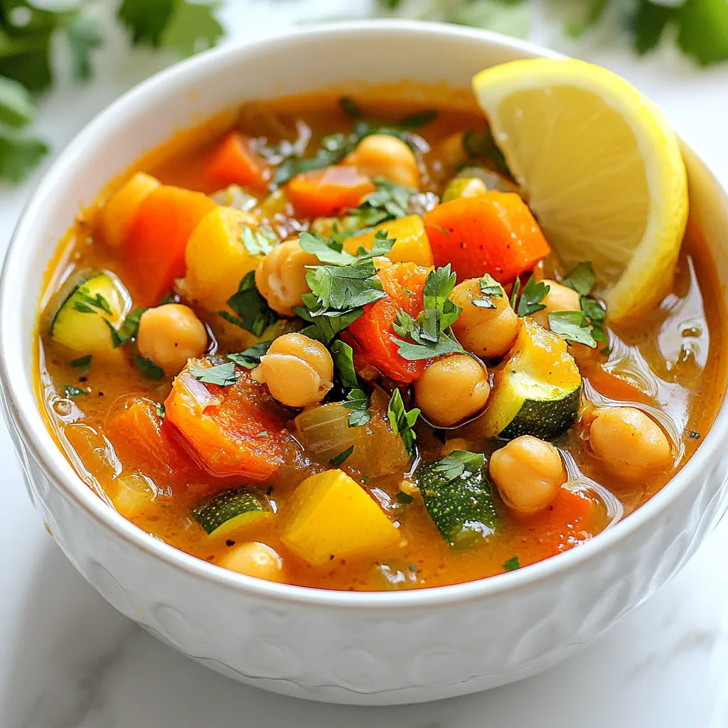 Moroccan Chickpea Stew Einfach und Nahrhaft Kochen