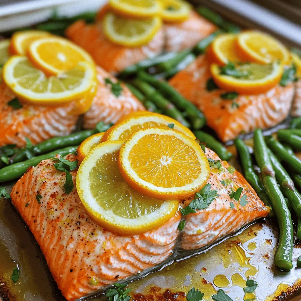 Sheet Pan Citrus Salmon Frisch und Einfach Zubereitet