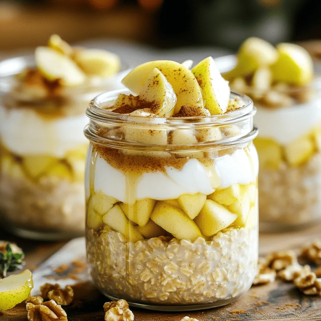 Apfelkuchen Overnight Oats Einfaches und Leckeres Rezept