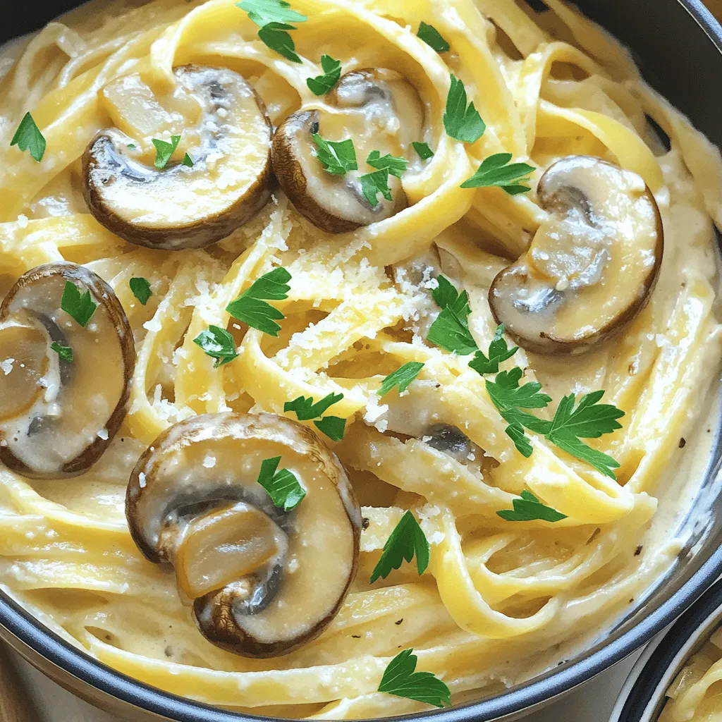One Pot Creamy Mushroom Pasta Schnelle und Einfache Rezept