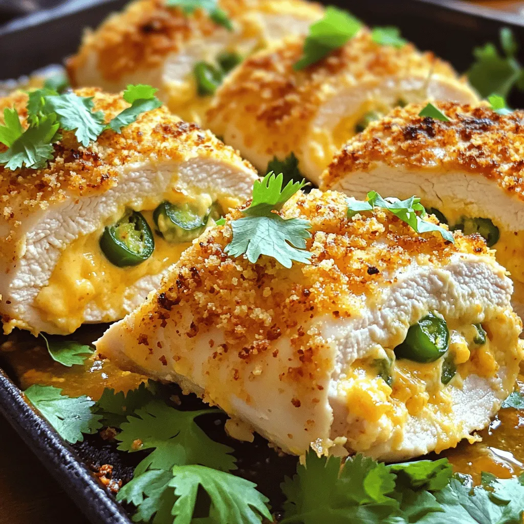 Jalapeño Popper Stuffed Chicken Einfach und Lecker
