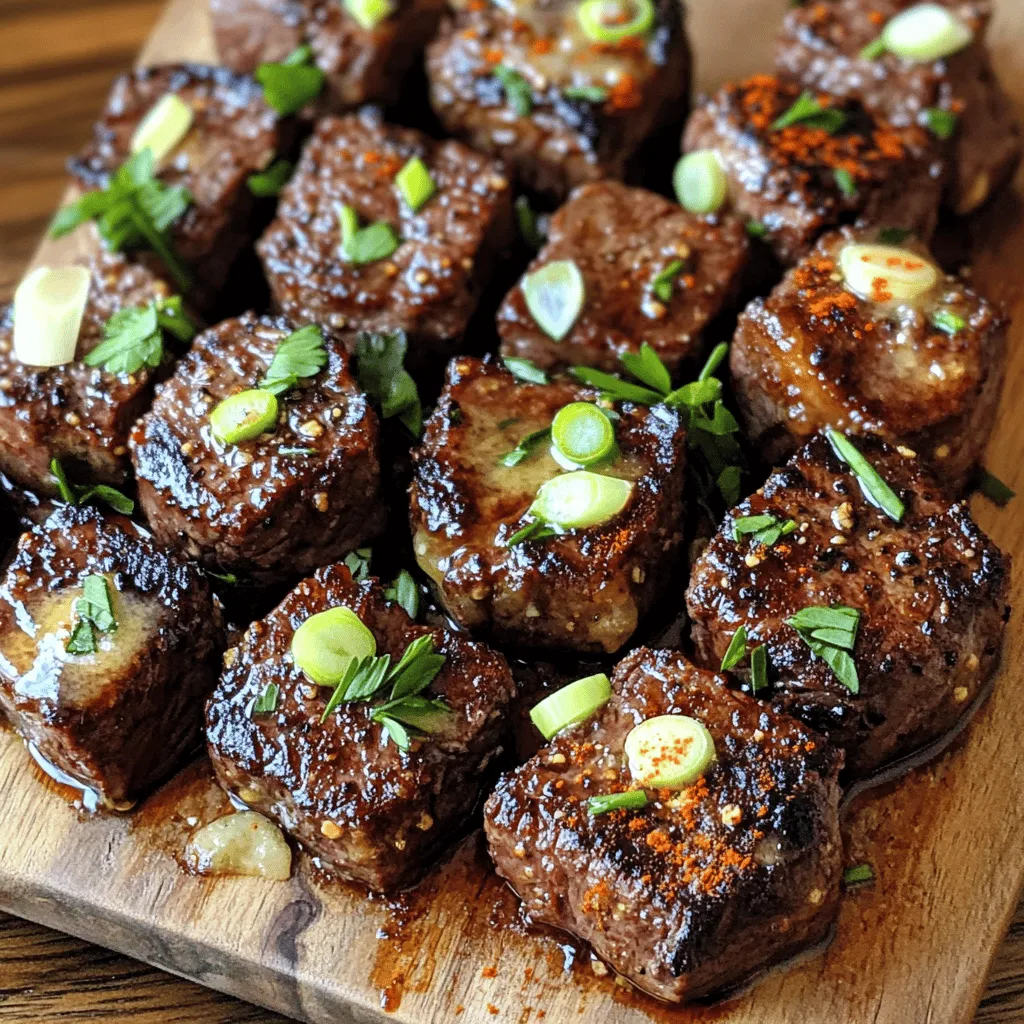 Für Cajun Knoblauchbutter Steak Bites brauchen wir einige einfache, aber wichtige Zutaten. Hier ist die Liste: