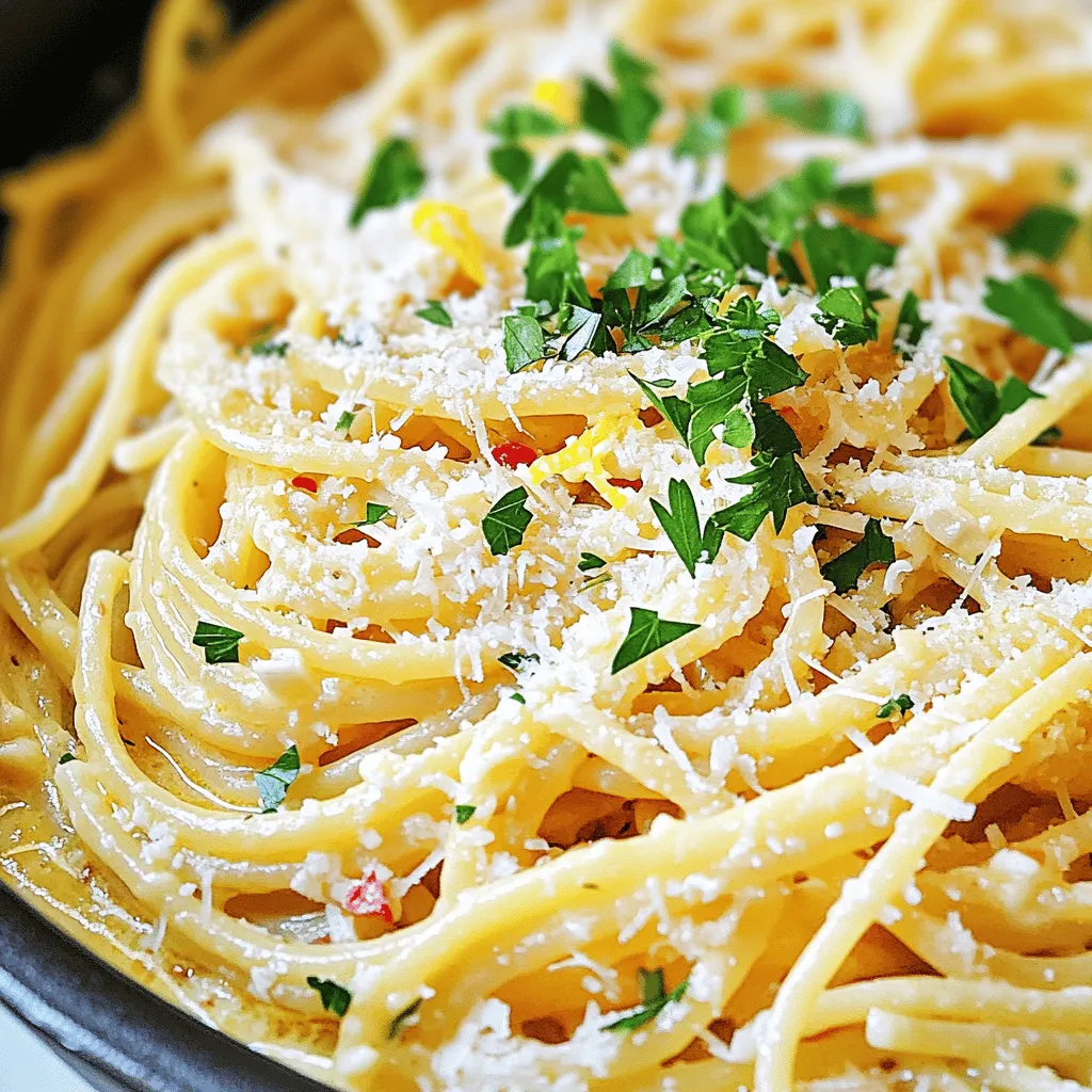 One Pot Garlic Parmesan Pasta Einfach und Lecker