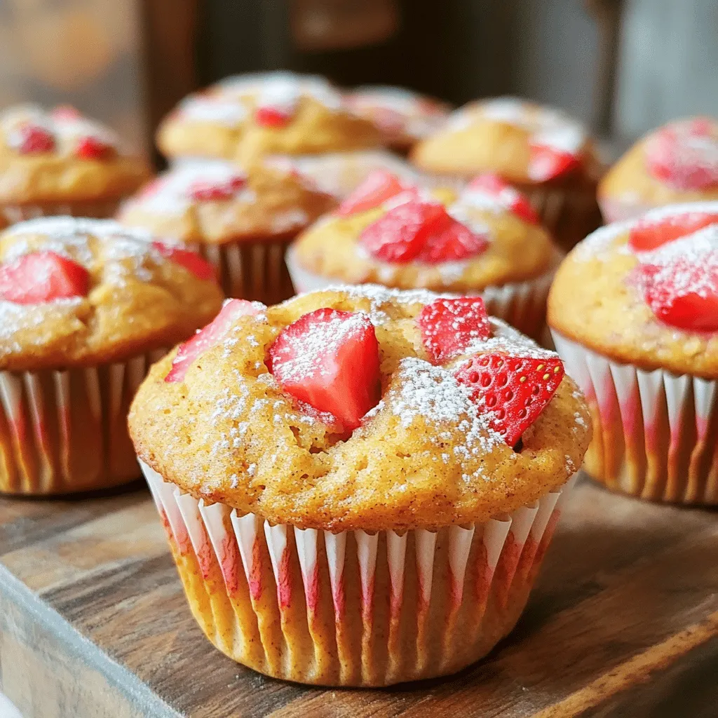 Saftige Strawberry Banana Oat Muffins für jeden Tag