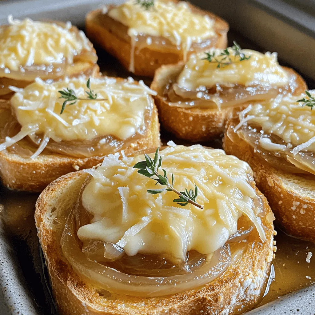 Französischer Zwiebel-Grilled Cheese Genuss Pur