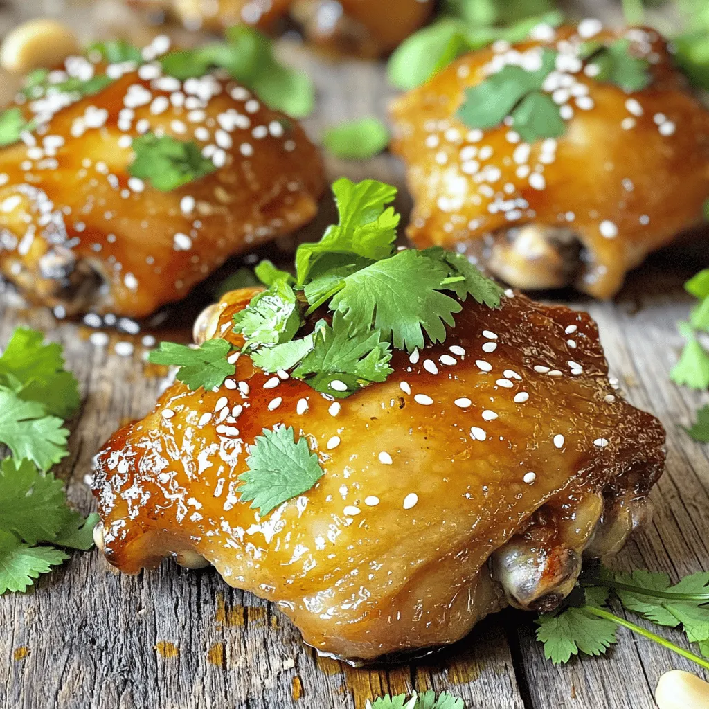Honey Garlic Chicken Thighs Einfaches und Köstliches Gericht