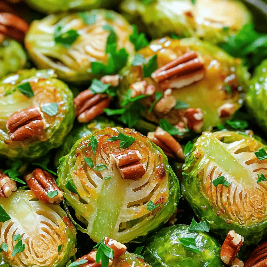 Honey Mustard Roasted Brussels Sprouts Lecker und Einfach