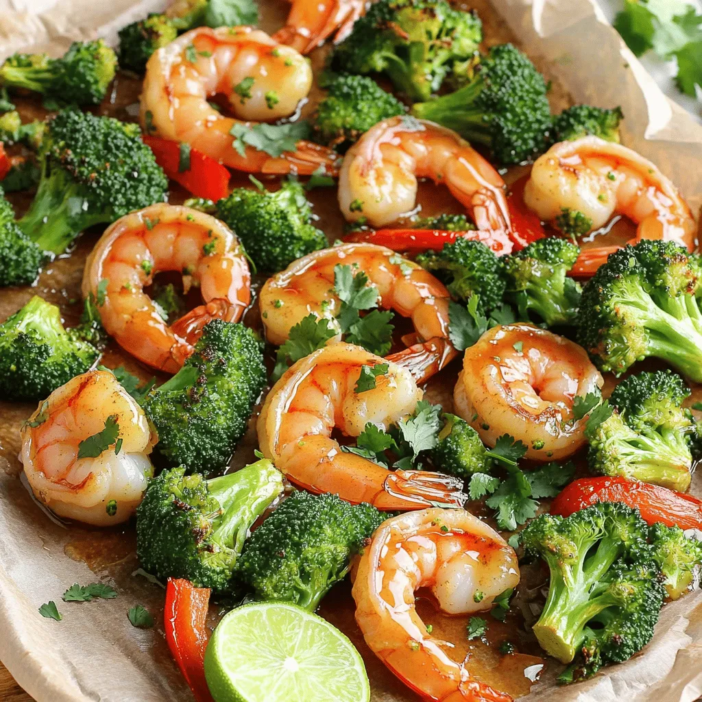 Sheet Pan Honey-Lime Shrimp &#038; Broccoli Köstliches Gericht