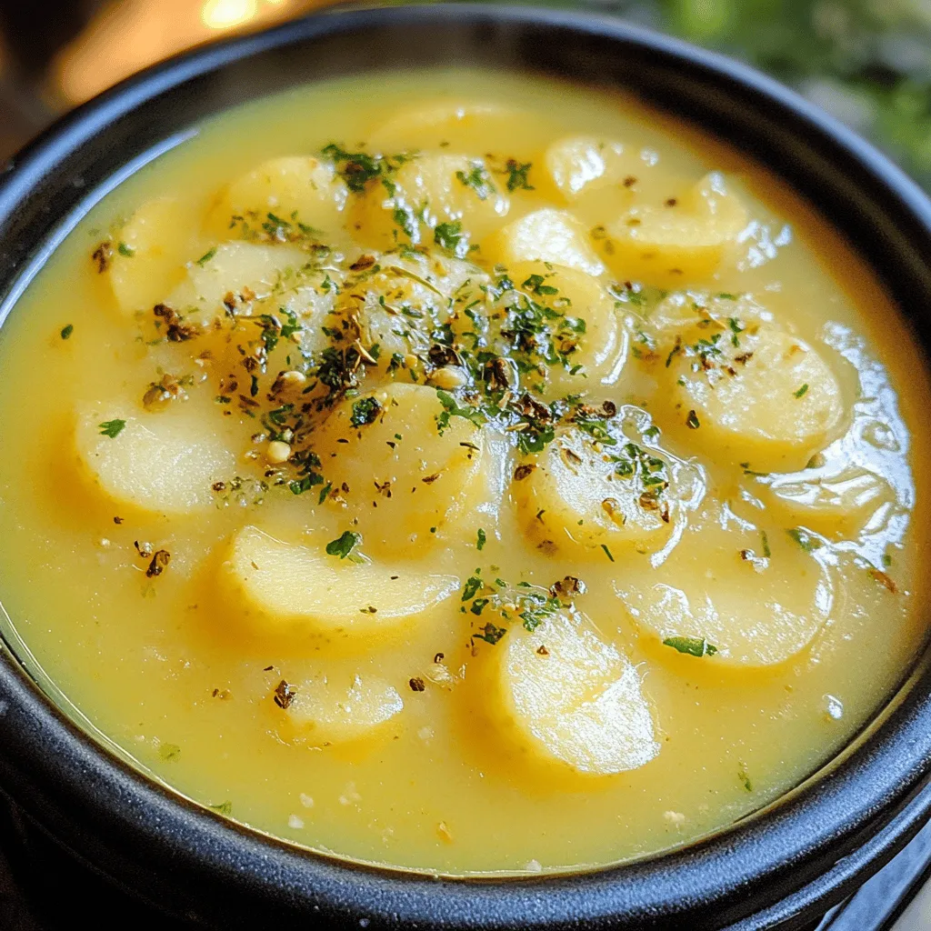 Deutsche Kartoffelsuppe Rezept Schnell und Lecker