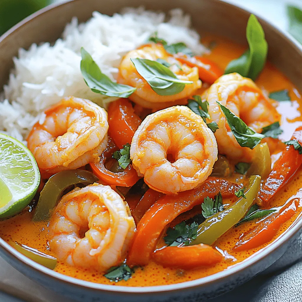 Thai Coconut Shrimp Curry Köstliche und Einfache Mahlzeit