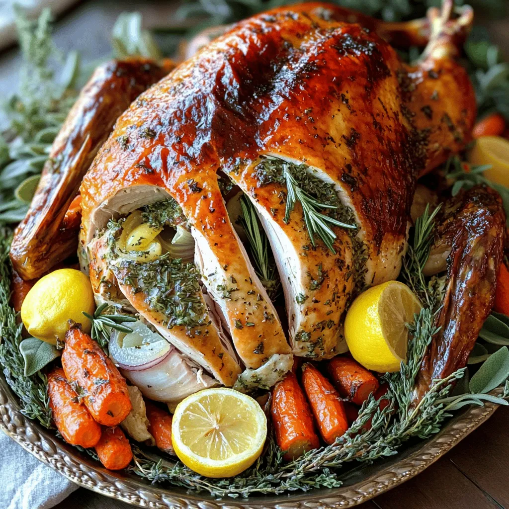 Herb Garlic Butter Roasted Turkey Einfach und Köstlich