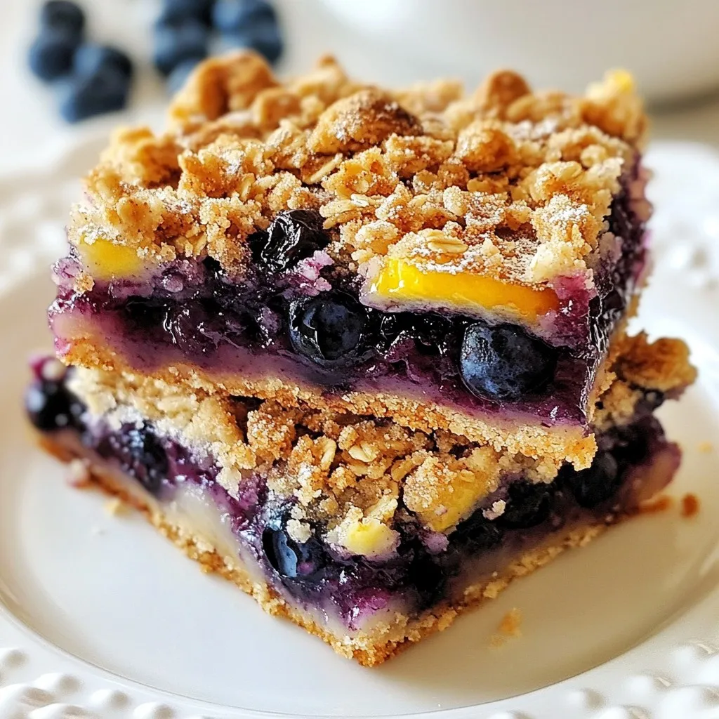 Blaubeer Crumble Riegel Köstlicher Genuss für alle