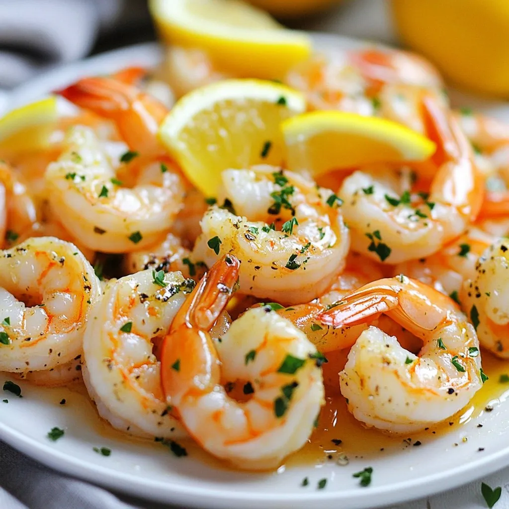 Knoblauch Zitronen Garnelen im Ofen Rösten lecker