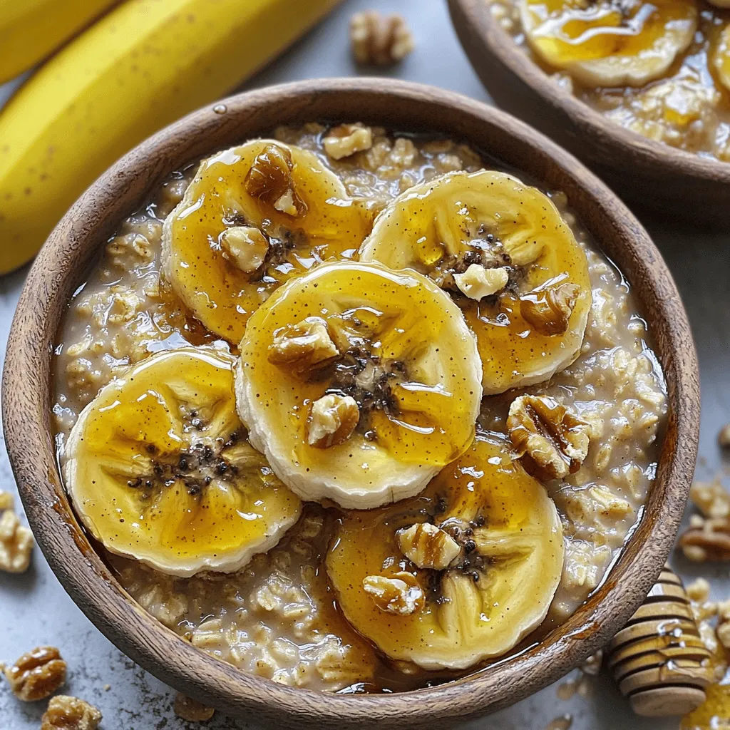 Karamellisierte Bananen-Haferflocken Lecker und Einfach